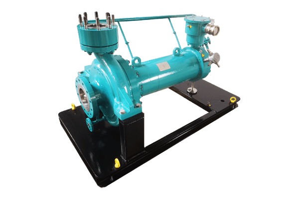 Horizontal canned motor pump