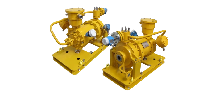 Singlestage pump for riche amine