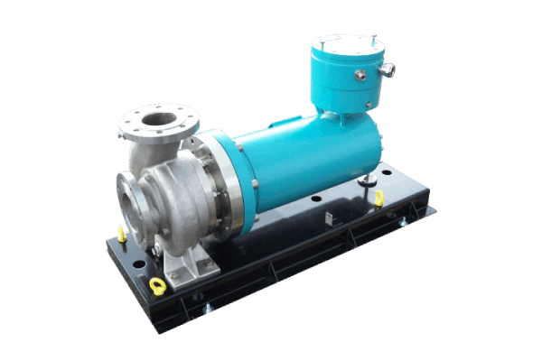 Horizontal canned motor pump