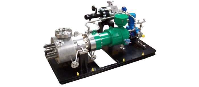 Multi-stages pump with high pressure and high solids content for resin