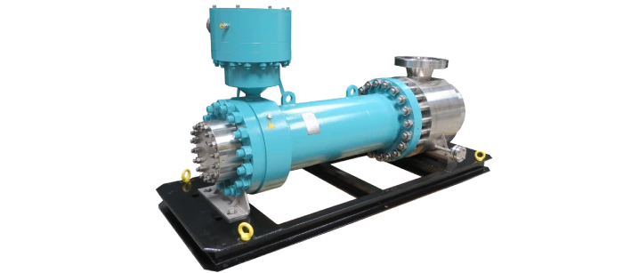Centrifugal high pressure pump for product with hydrogen content